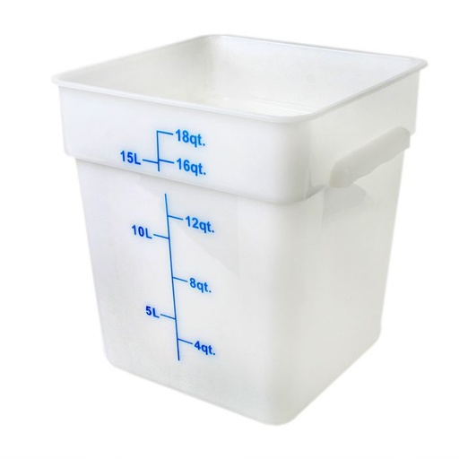 [PLSFT018PP] CONTENEDOR CUADRADO DE 18 LITROS BLANCO