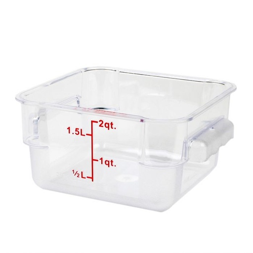 [PLSFT002PC] CONTENEDOR CUADRADO 2L POLICARBONATO