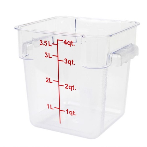 [PLSFT004PC] CONTENEDOR CUADRADO 4L POLICARBONATO