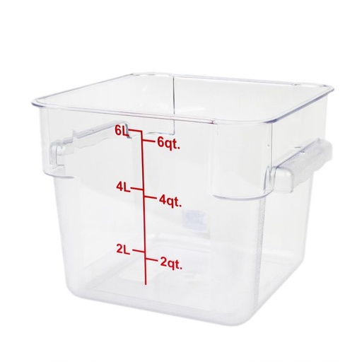 [PLSFT006PC] CONTENEDOR CUADRADO 6L POLICARBONATO