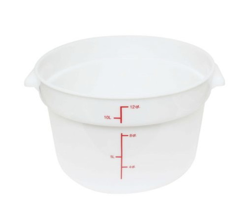[PLRFT312PP] CONTENEDOR REDONDO 12L BLANCO