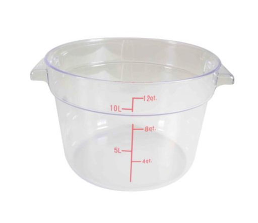 [PLRFT312PC] CONTENEDOR REDONDO 12L POLICARBONATO *UP