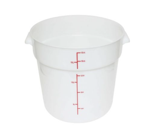 [PLRFT318PP] CONTENEDOR REDONDO 18 LITROS BLANCO