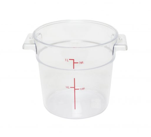 [PLRFT301PC] CONTENEDOR REDONDO 1L POLICARBONATO
