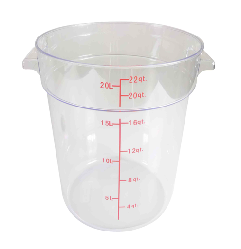 [PLRFT322PC] CONTENEDOR REDONDO 22 LITROS POLICARBONATO