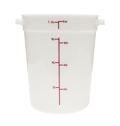 [PLRFT308PP] CONTENEDOR REDONDO 8L BLANCO