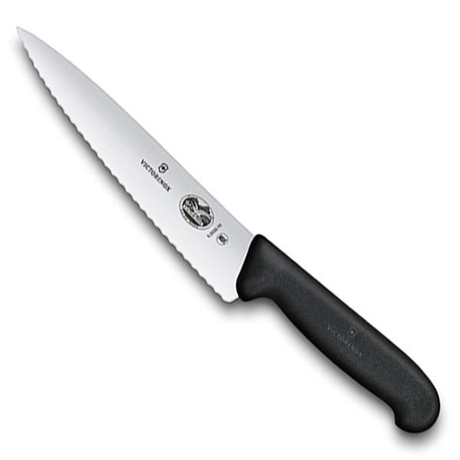 [5.2033.19] Cuchillo Chef sierra negro de 19cm Victorinox