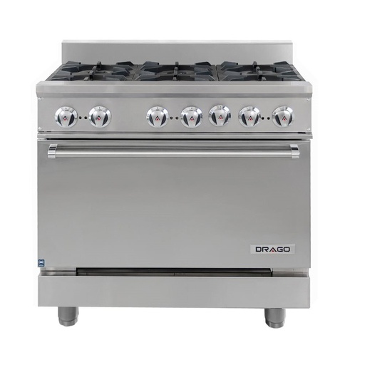 [GES-060-000] DRAGO ESTUFA CG-61 CON 6 QUEMADORES Y HORNO