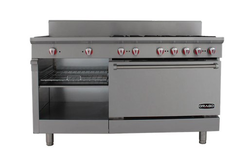 [GES-062-000] DRAGO CG-61PD ESTUFA 6Q CON HORNO Y PLANCHA