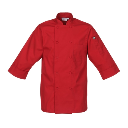[JLCLREDXS] CHEF WORKS FILIPINA 3/4 ROJA X-SMALL