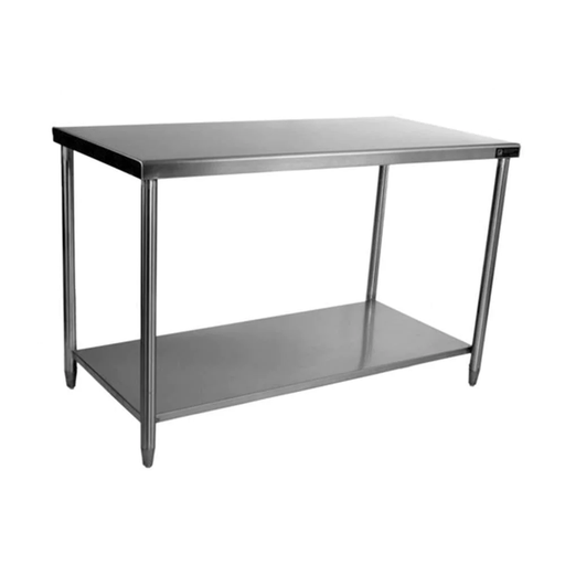 [W418E-2448] MESA ACERO INOXIDABLE C/ENTREPAÑO 120X60CM *UP