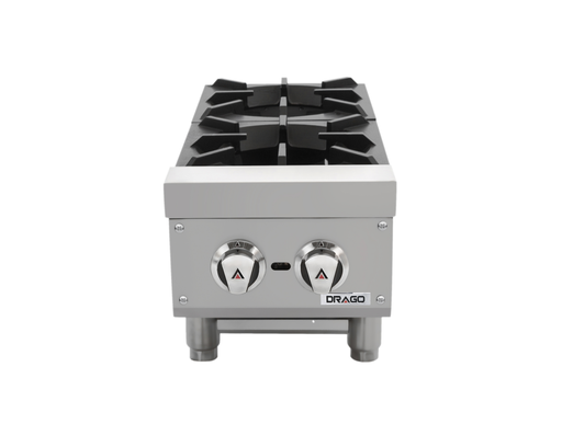 [GPPA-200-V] DRAGO PARRILLA CG-20 DE 2 QUEMADORES