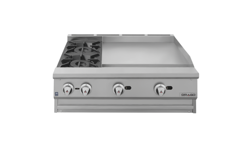 [GPA-220-VE] DRAGO CG-20PD PARRILLA 2Q CON PLANCHA