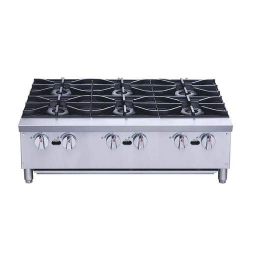 [XRB-6-MG] Parrilla de 6 quemadores a gas Migsa