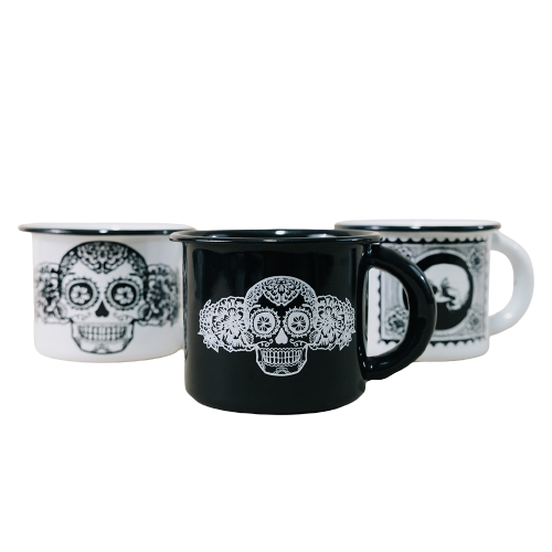 [BAP8DM] PELTRE TAZA 8CM - DIA DE MUERTOS - *UP