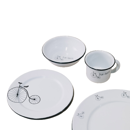 [BAVELO] PELTRE VAJILLA VELO 4 PERSONAS (20PZS) *UP