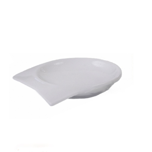 [APTRRM] PLATITO TAPAS REDONDO UN LADO RECTO 9X9CM *UP
