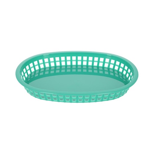 [PLBK1034G] CANASTILLA OVALADA DE 27 CM VERDE