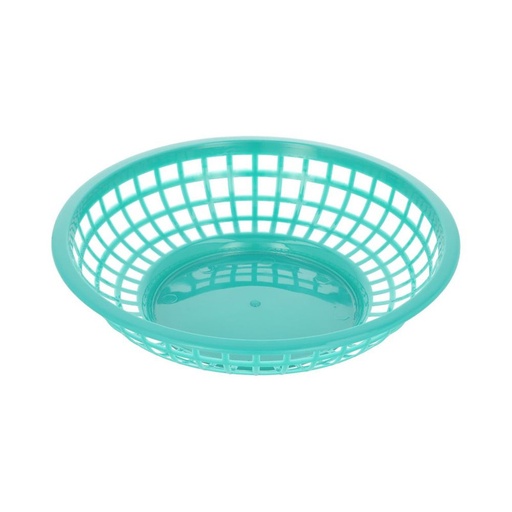 [PLBK008G] Canastilla redonda de 20 cm verde