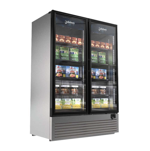 [1023840] IMBERA VFD43 CONGELADOR INOX 2 PUERTAS CRISTAL 43 PIES