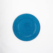 [BAPL24ACM] PELTRE PLATO LISO 24CM AZUL CON MOTAS