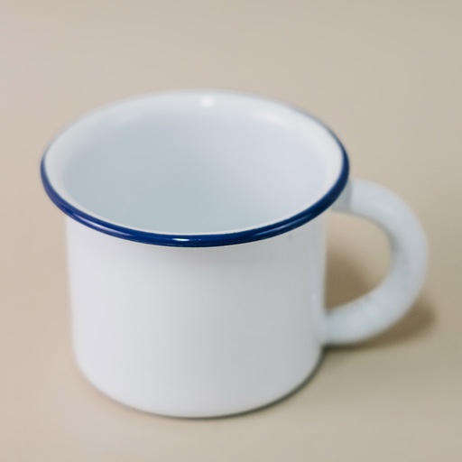 [BAP6BA] PELTRE POCILLO 6CM BLANCO CON FILO AZUL