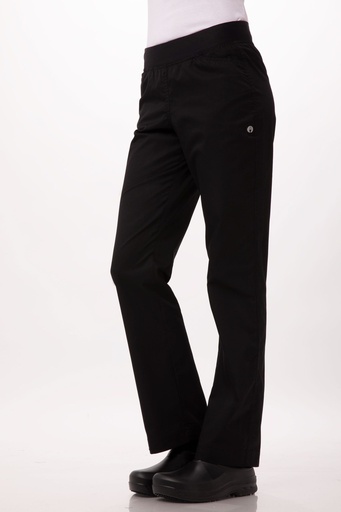 [PBN01W] CHEF WORKS PANTALON SLIM NEGRO P/ DAMA