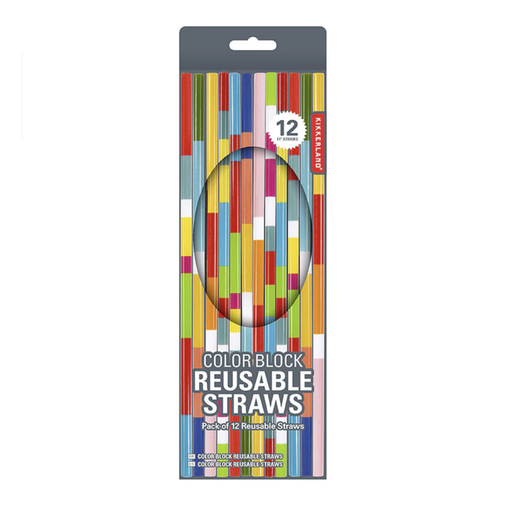 [CU344] KIKKERLAND POPOTES REUSABLES COLOR BLOCK 12PZ